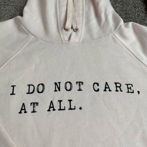 Baby pink hooded sweatshirt